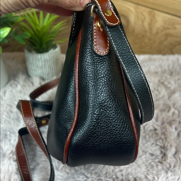 Vintage Bally Virage Two-Tone Leather Saddle Crossbody Bag - Made in Italy - Picture 5 of 12